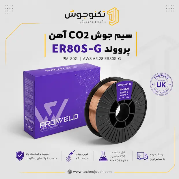 80s 1 سیم جوش CO2 ER80S-G پروولد